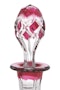 VAL St LAMBERT Crystal -Tall Cranberry / Pink Decanter / Decanters - 16 1/2" - image 3