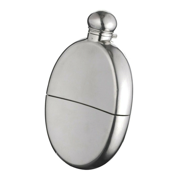Sterling Silver - HIP FLASK - Edward H Stockwell Thornhill & Co 1873 - image 2
