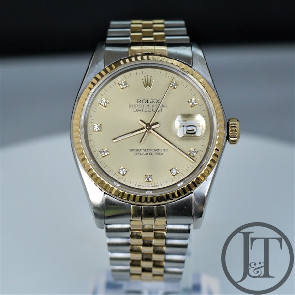 Rolex Datejust 16013 Steel and Gold Jubilee Diamond Dial 1982 - image 1