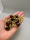 YVES SAINT LAURENT red vari-hue Beads in Gold Tone Metal date circa 1970, Lilly's Attic since 2001 - image 3