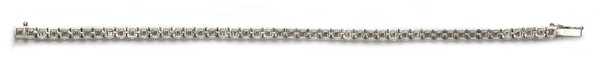 Modern Diamond and Platinum Line Bracelet, 2.00ct - image 6