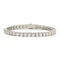 Modern Diamond And Platinum Line Bracelet, 9.90ct - image 6