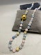Aquamarine Rose Quartz Agate Bead Necklace by LILLY SHAPIRO date London 2022, Lilly's Attic since 2001 - image 1