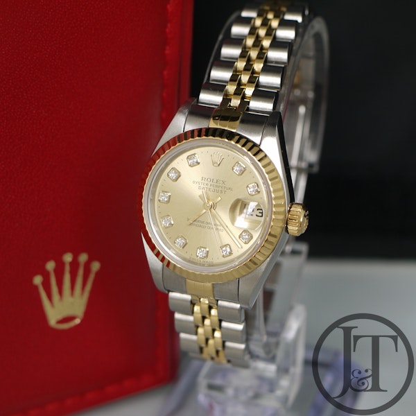 Rolex Lady Datejust 79173 Champagne Diamond Dial Jubilee 2001 - image 2
