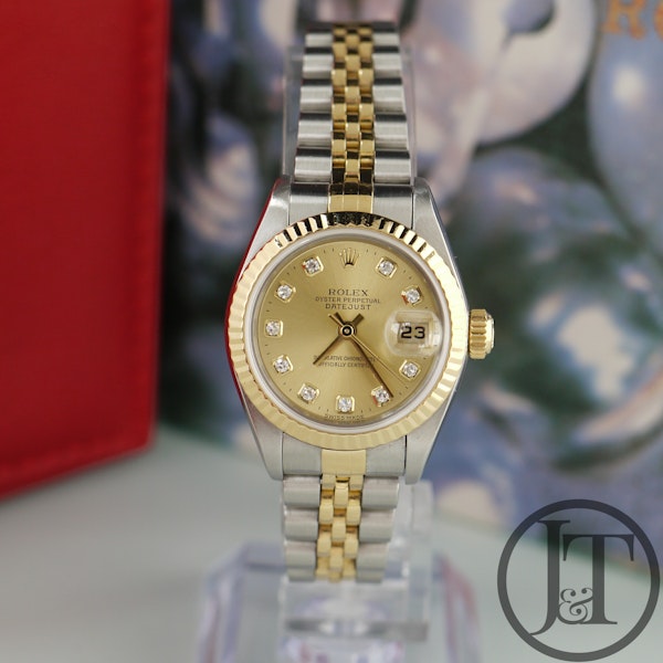 Rolex Lady Datejust 79173 Champagne Diamond Dial Jubilee 2001 - image 1