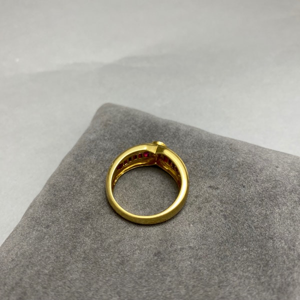 Ruby Diamond Ring in 18ct Gold date circa 1970, Lilly's Attic since 2001 - image 3