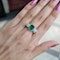 Antique Emerald, Diamond And Gold Three Stone Ring, Circa 1900 - image 4