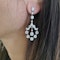 Art Deco Style Diamond And Platinum Drop Earrings, 5.80ct - image 4