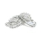 French Art Deco Diamond and Platinum Double Clip Brooch, Circa 1930 - image 4