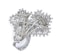French Art Deco Diamond and Platinum Double Clip Brooch, Circa 1930 - image 2