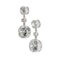 Modern Old-Cut Diamond and Platinum Rub Over Drop Earrings, 2.36ct - image 4