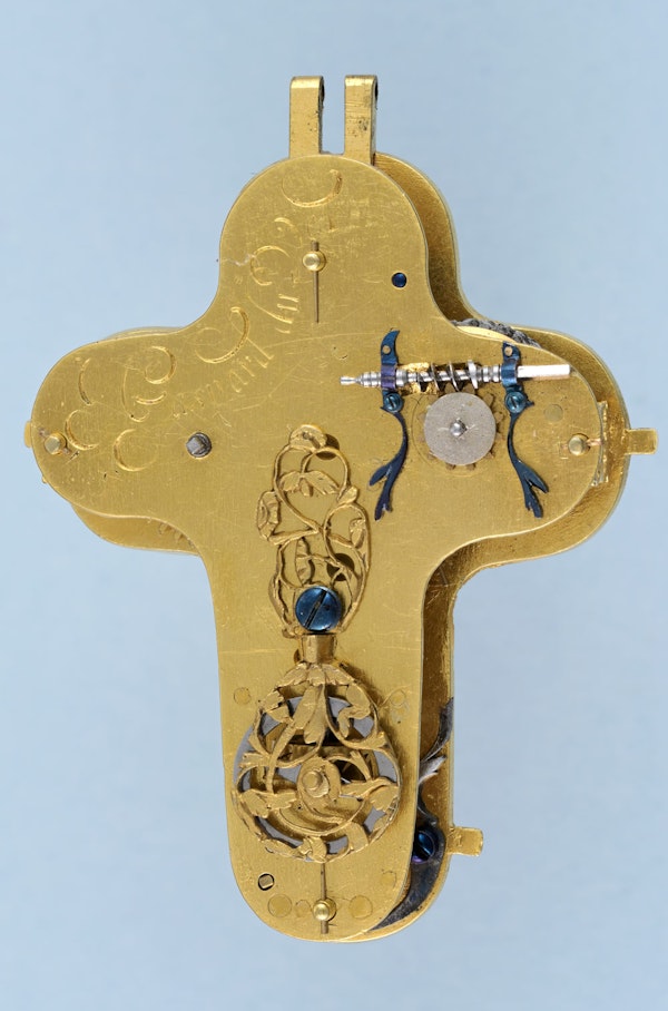 EARLY ROCK CRYSTAL CRUCIFIX WATCH - image 7