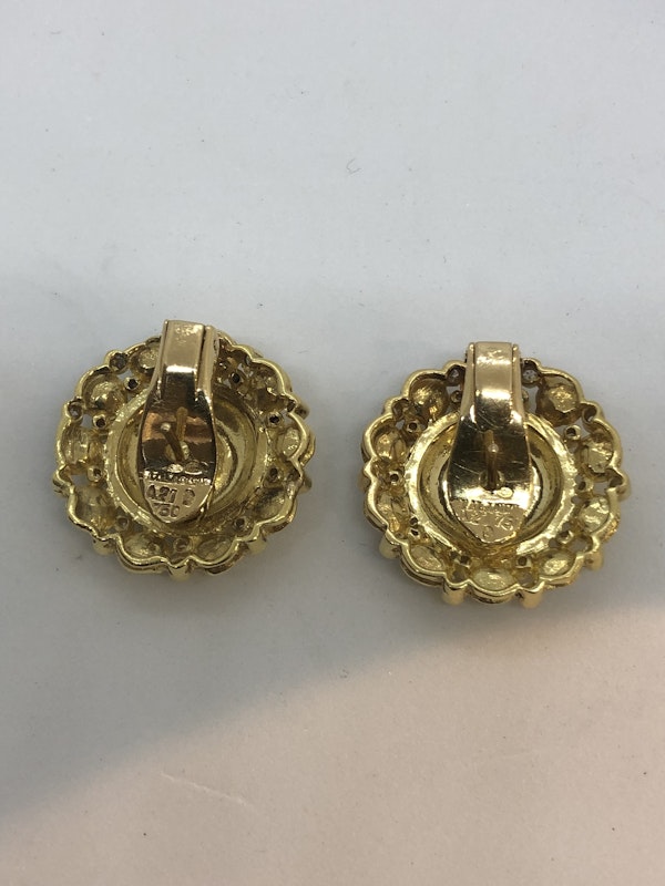 Lalaounis diamond 18ct gold earrings - image 3