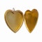A Large Gold Heart Pendant - image 3