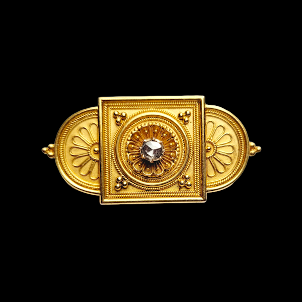 Archaeological revival gold brooch SKU: 5833 DBGEMS - image 1