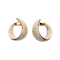 Super stylish diamond hoop earrings SKU: 5828 DBGEMS - image 2
