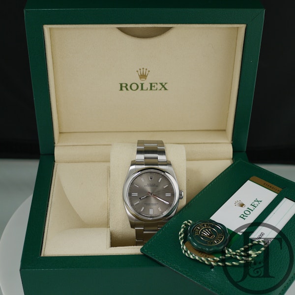 Rolex Oyster Perpetual 36mm 116000 Steel Grey Dial Oyster 2014 - image 5