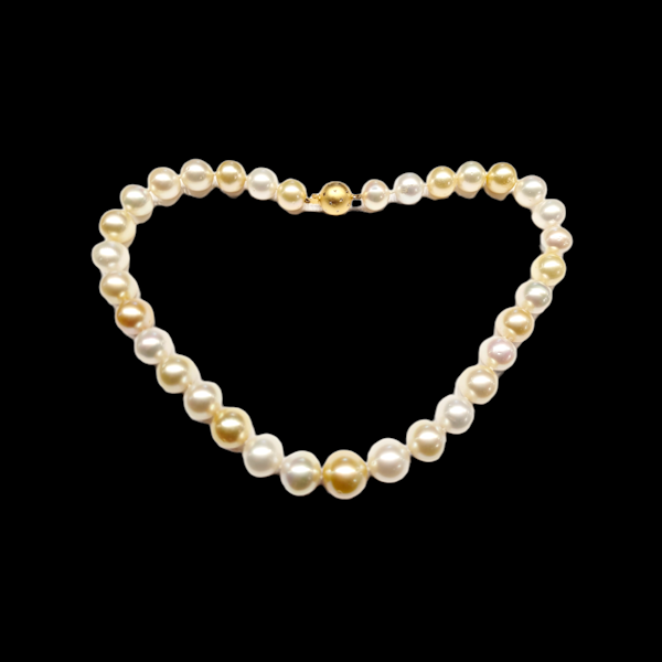Golden pearl and pearl South Sea necklace SKU: 5842 DBGEMS - image 1