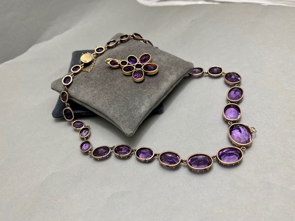 Amethyst Necklace in 15ct Gold date circa 1860, SHAPIRO & Co since1979 - image 5