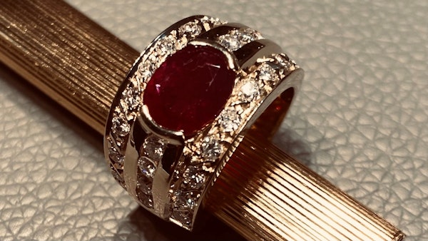 Ruby & Diamond Ring - image 2