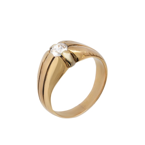Diamond Gypsy Ring in 18ct Gold | English c.1940 - image 1