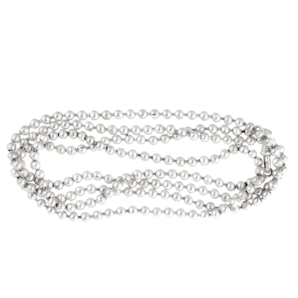 A Silver Ball Necklace - image 2