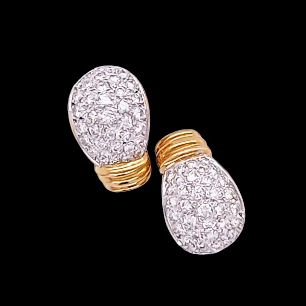 Day & Night Pave Diamond Set Earrings - image 2