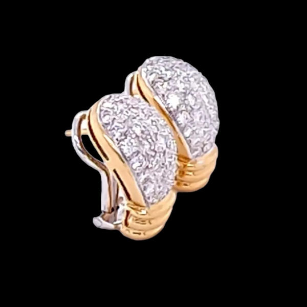 Day & Night Pave Diamond Set Earrings - image 3