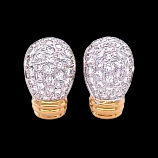 Day & Night Pave Diamond Set Earrings - image 5