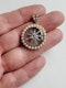 Antique diamond star, rock crystal and natural pearl pendant SKU: 5791  DBGEMS - image 2
