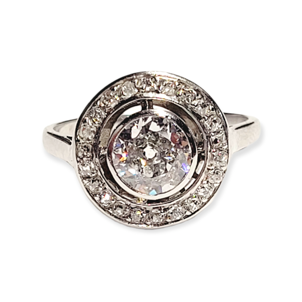 Art deco diamond engagement ring SKU: 5861 DBGEMS - image 1