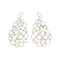 Stylish honeycomb 18ct gold and diamond earrings 5884 DBGEMS - image 2