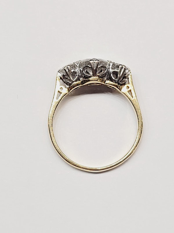 Three stone diamond ring SKU: 5892 DBGEMS - image 3