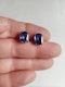Ceylon cornflour sapphire stud earrings SKU: 5898 DBGEMS - image 2