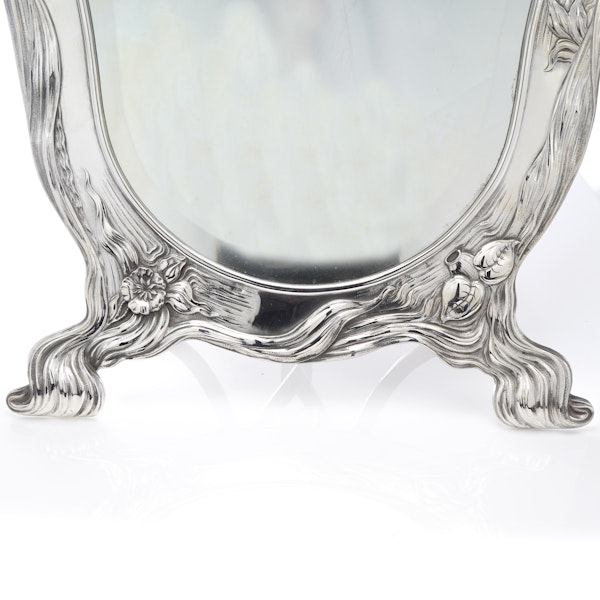 Russian silver Art Nouveau table mirror, Mikhail Ovchinnikov, c.1900 - image 2