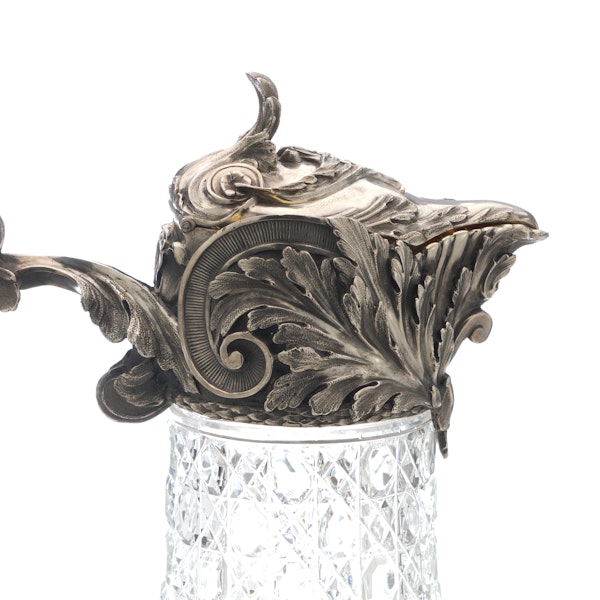 Russian silver and cut glass claret jug, marked Bolin, work master Karl Linke, Moscow c.1900 - image 3