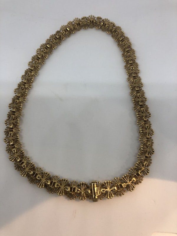 Diamond 18ct gold necklace - image 2