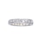 A Deco Diamond Platinum Eternity Ring - image 3