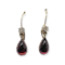 Cabochon garnet and diamond earrings SKU: 5929 DBGEMS - image 1