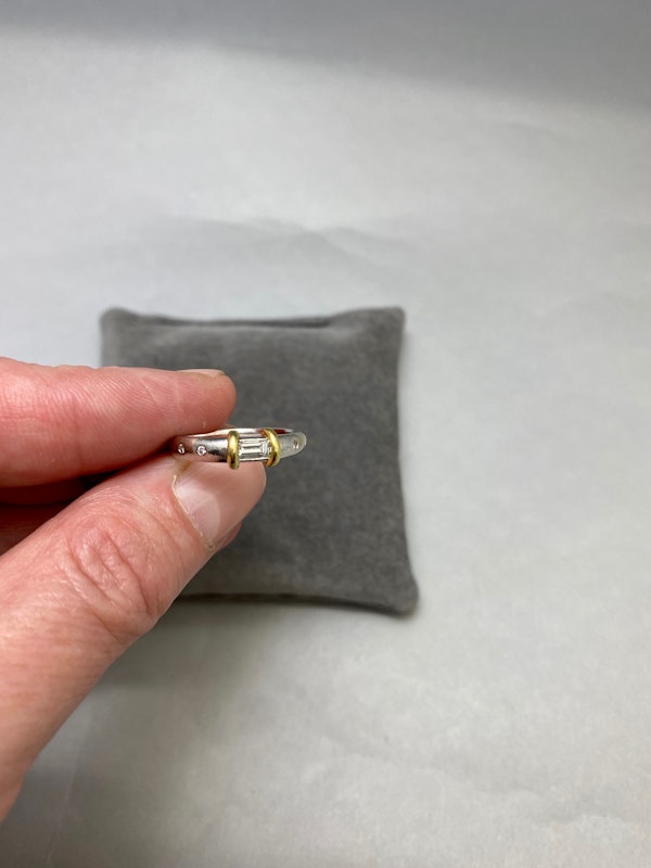 Diamond Ring in 18ct White/Yellow Gold date circa 1980, Lilly's Attic since 2001 - image 2