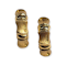 18ct gold bamboo hoop earrings SKU: 5947 DBGEMS - image 1