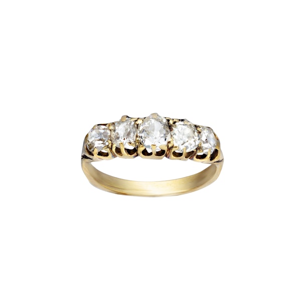A Five Stone Diamond Ring - image 2