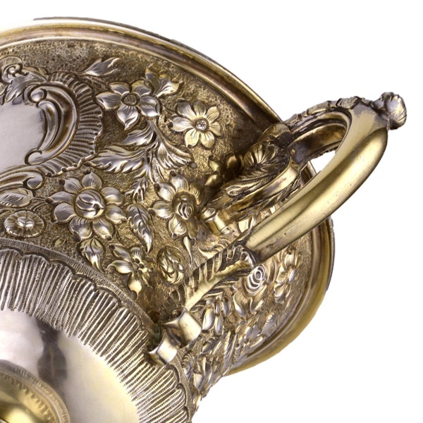 Sterling Silver Gilt - Two Handled Georgian Loving Cup - 1813 - image 7