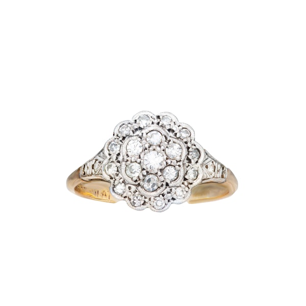 An Antique Diamond Cluster Ring - image 2
