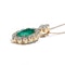 Colombian Emerald, Diamond And Gold Cluster Pendant, 6.76ct, Circa 1990. - image 3