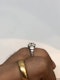 1.34ct antique platinum diamond ring - image 4