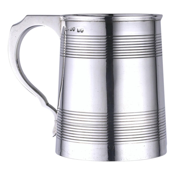 Sterling Silver - Henry Holland 1 Pint Mug / Tankard - 1867 - image 4
