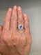 Sapphire Diamond Ring in 18ct White Gold date circa 1960, SHAPIRO & Co since1979 - image 4