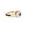 A Sapphire Diamond Gold Ring - image 2