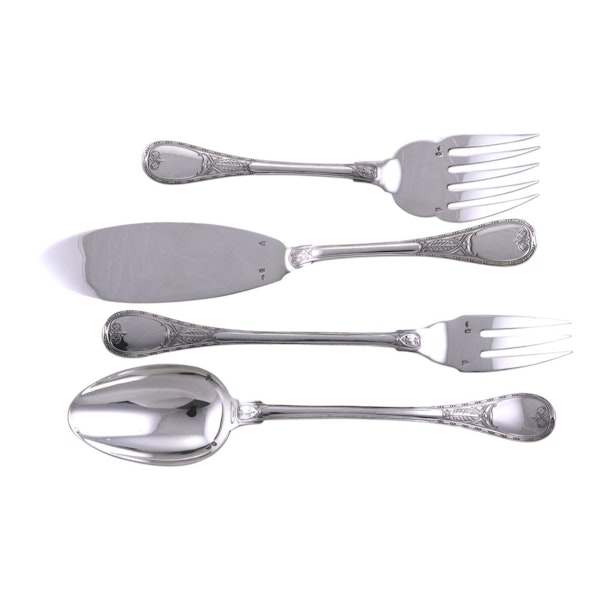 CHRISTOFLE Cardeilhac Cutlery 950 Silver - BRIENNE - 80 Piece Set for 10 Persons - image 2